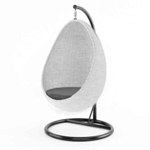 Huśtawka ogrodowa Kokon biała KOK-H-RW