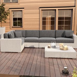 ZESTAW MEBLI OGRODOWYCH MILANO II BIAŁY MIL-II-SET-RW